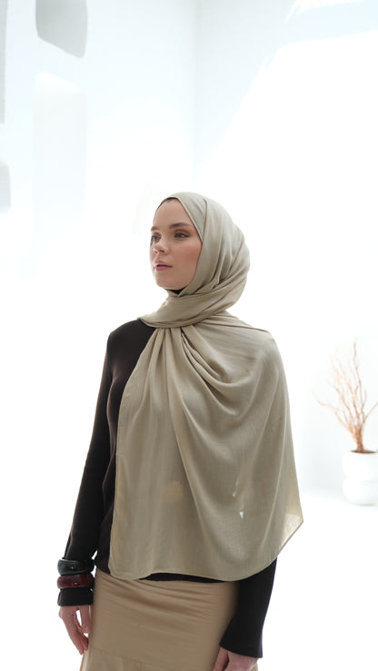 Pamuk Modal Şal Taş tesettür şalı – 3. görsel