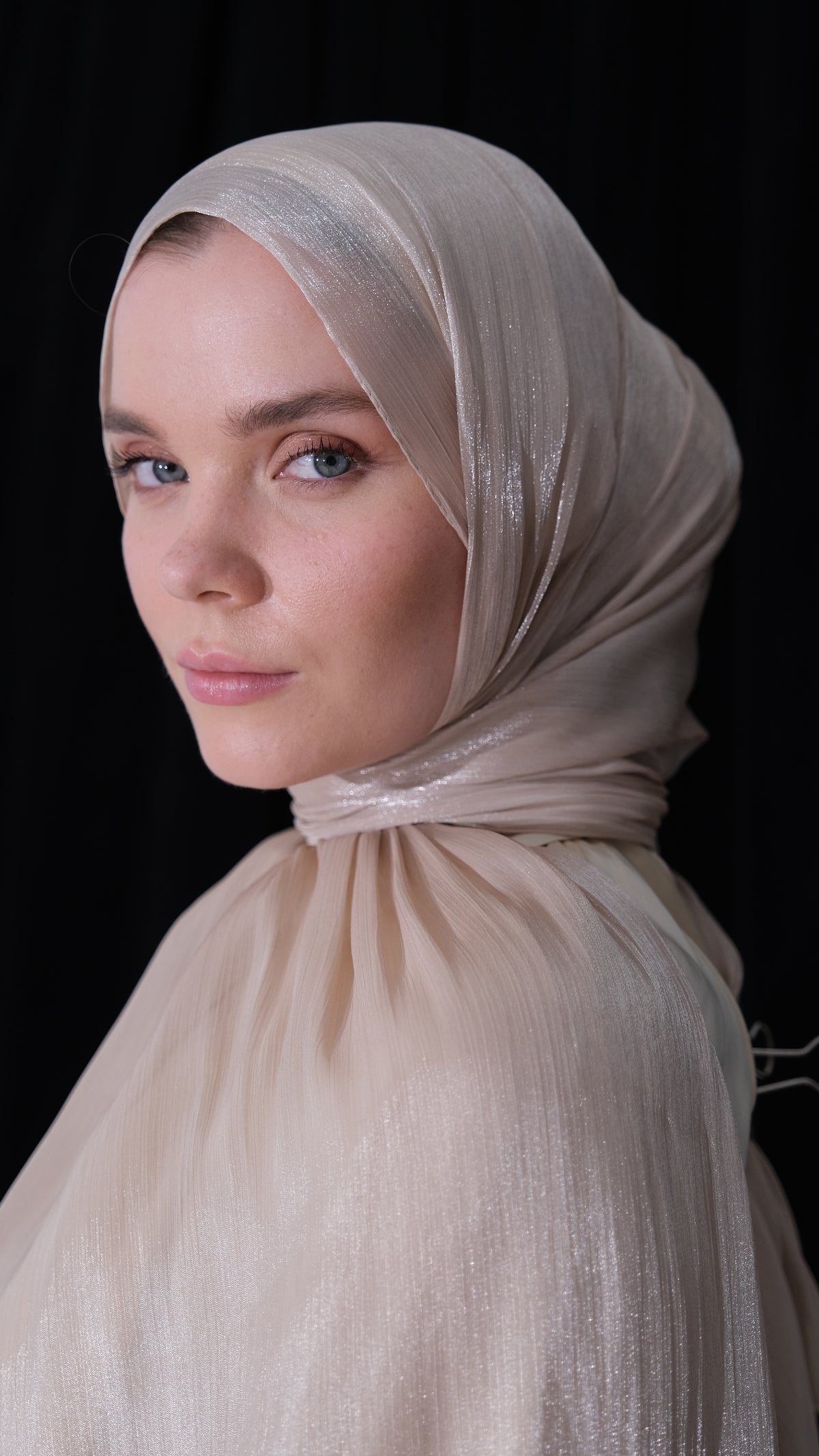 Aura Şal Fildişi tesettür şalı – 3. görsel