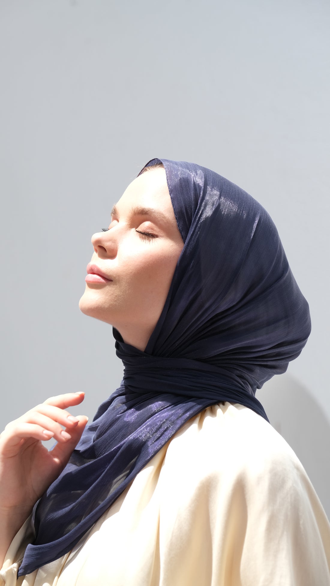 Aura Şal Lacivert tesettür şalı – 2. görsel